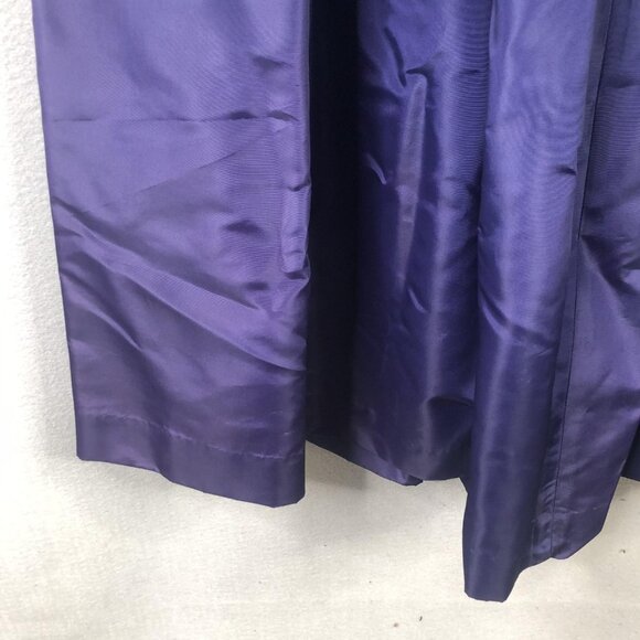 VINTAGE Albert Capraro Skirt Womens 10 Purple Maxi Belted Evening Formal 70s - Picture 16 of 16